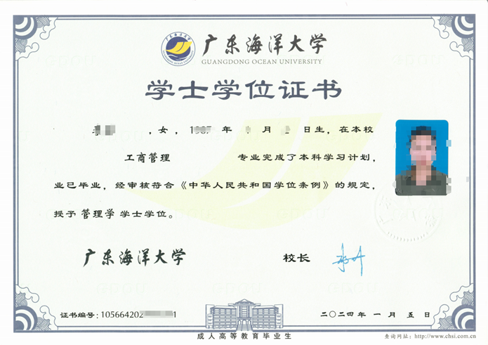 学位证模板
